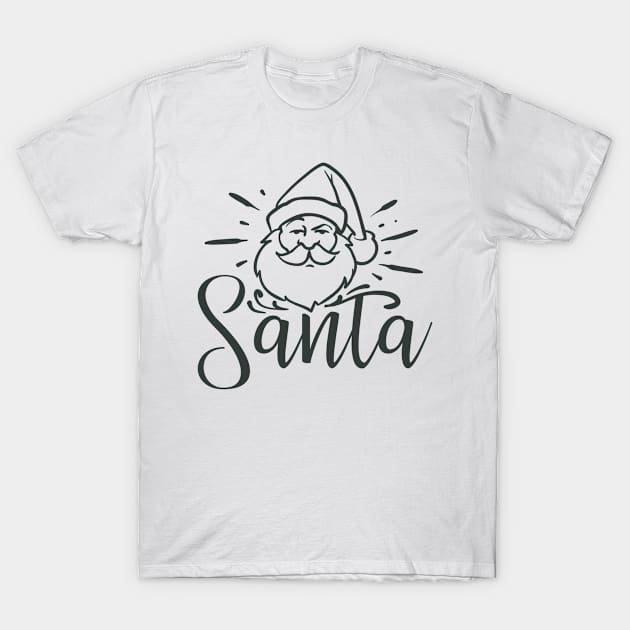 Cute Santa quotes T-Shirt by Sticker deck